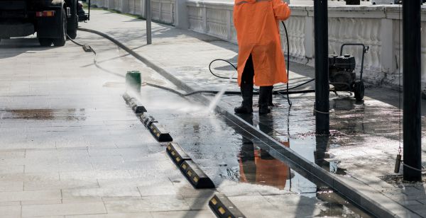 Parking Lot Pressure Washing in Lansdale